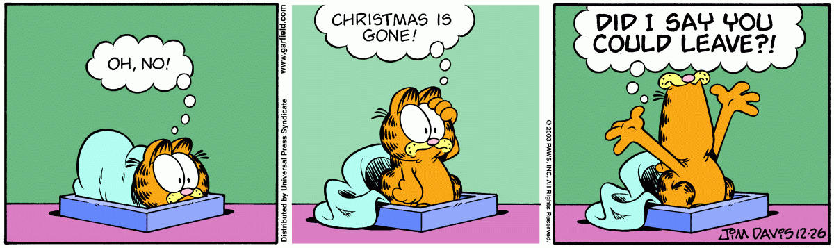 Garfield, December 26, 2003