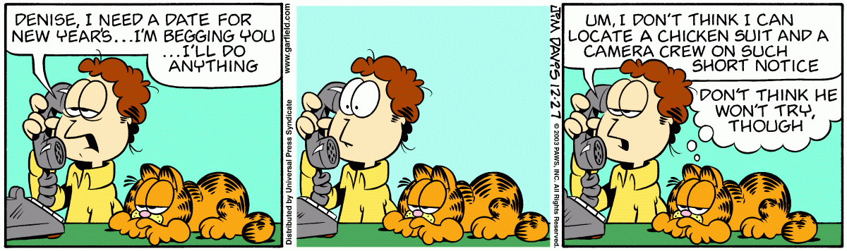 Garfield, December 27, 2003