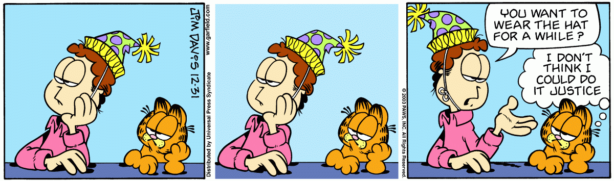 Garfield, December 31, 2003
