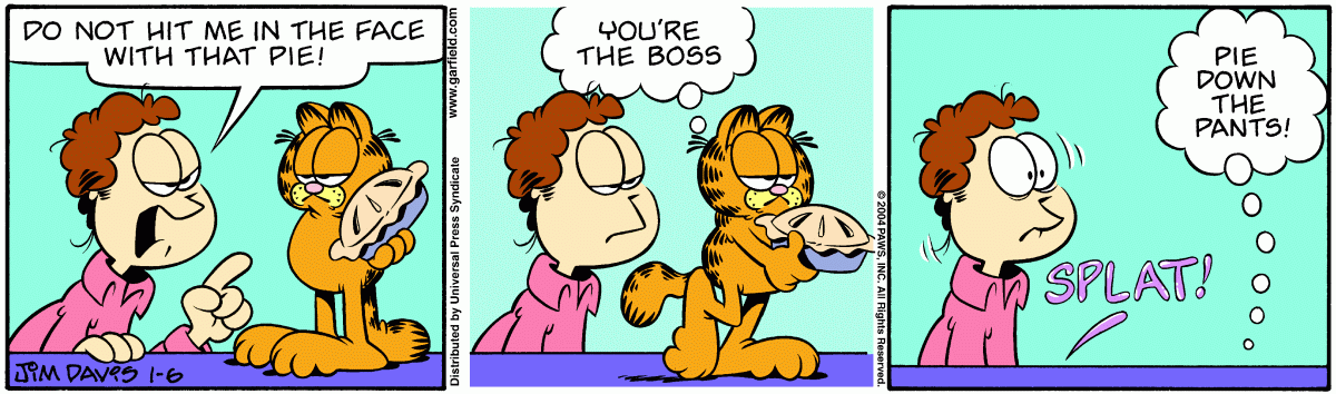 Garfield, January 6, 2004