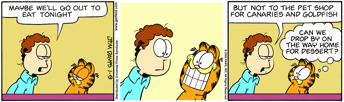 Garfield, January 9, 2004