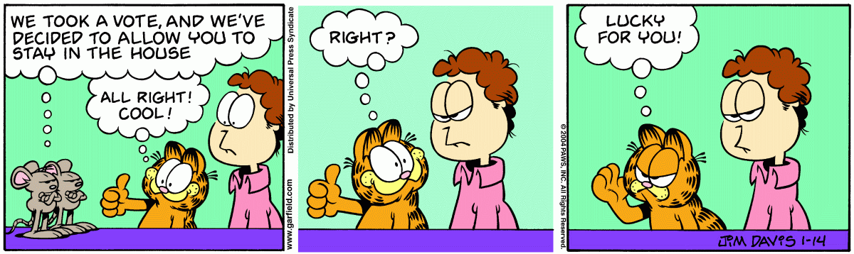 Garfield, January 14, 2004
