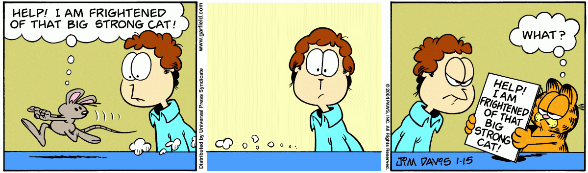 Garfield, January 15, 2004