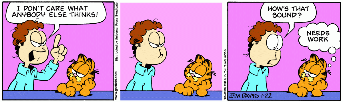 Garfield, January 22, 2004