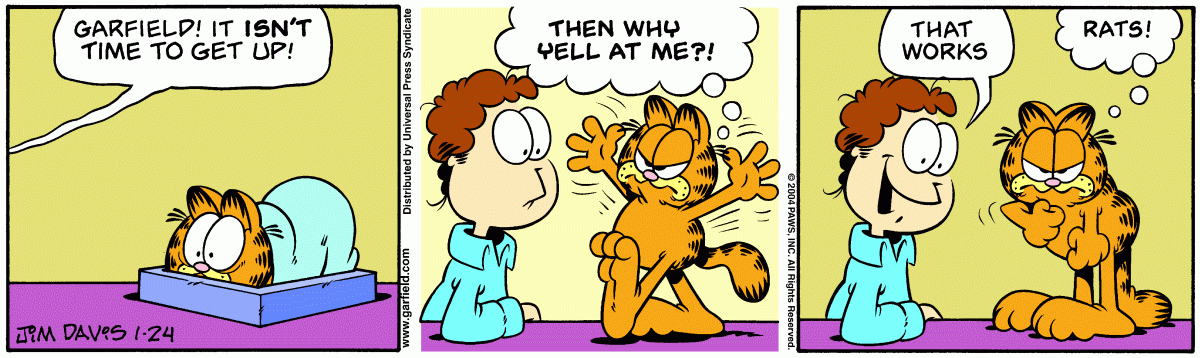 Garfield, January 24, 2004