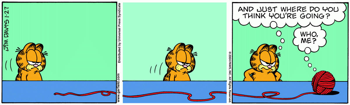 Garfield, January 27, 2004