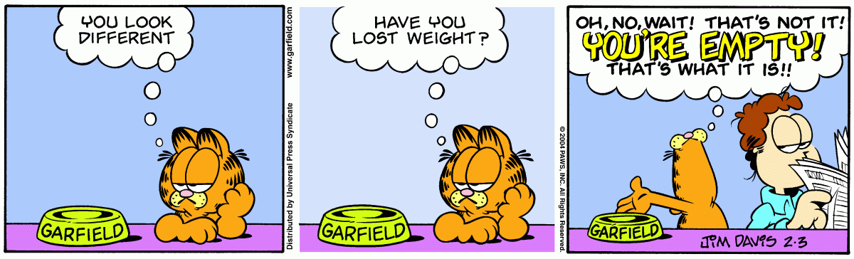 Garfield, February 3, 2004