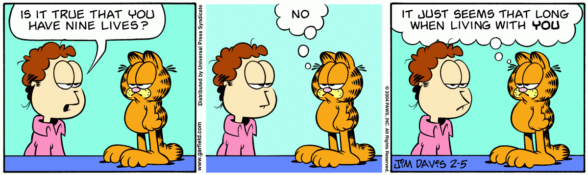 Garfield, February 5, 2004