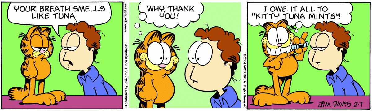 Garfield, February 7, 2004