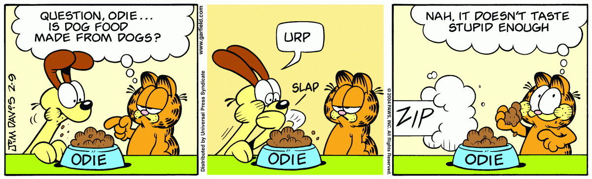 Garfield, February 9, 2004