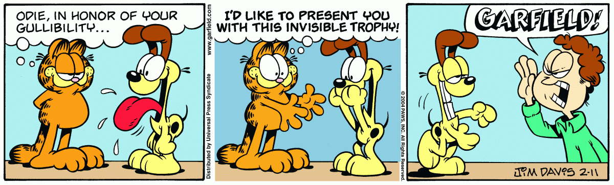 Garfield, February 11, 2004