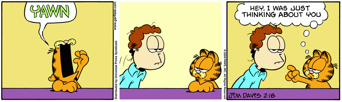 Garfield, February 18, 2004