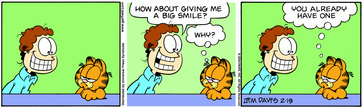 Garfield, February 19, 2004