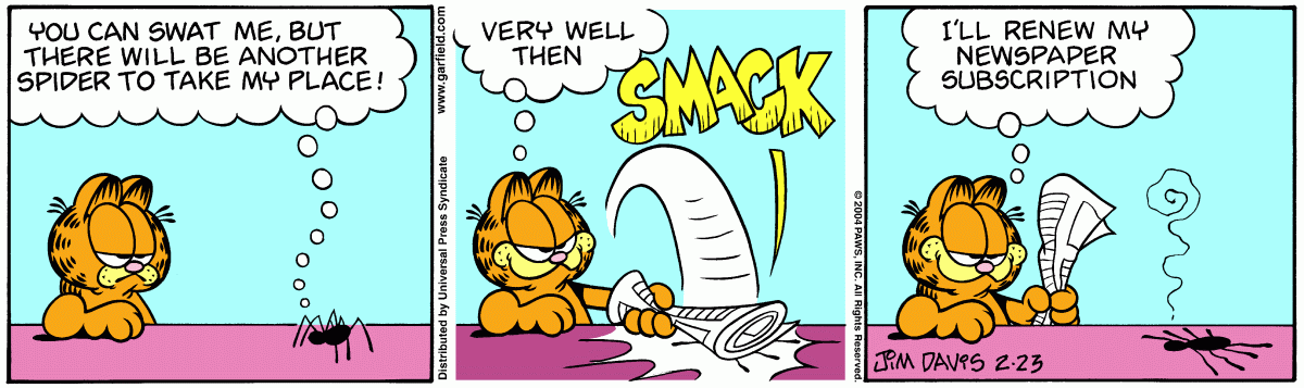 Garfield, February 23, 2004