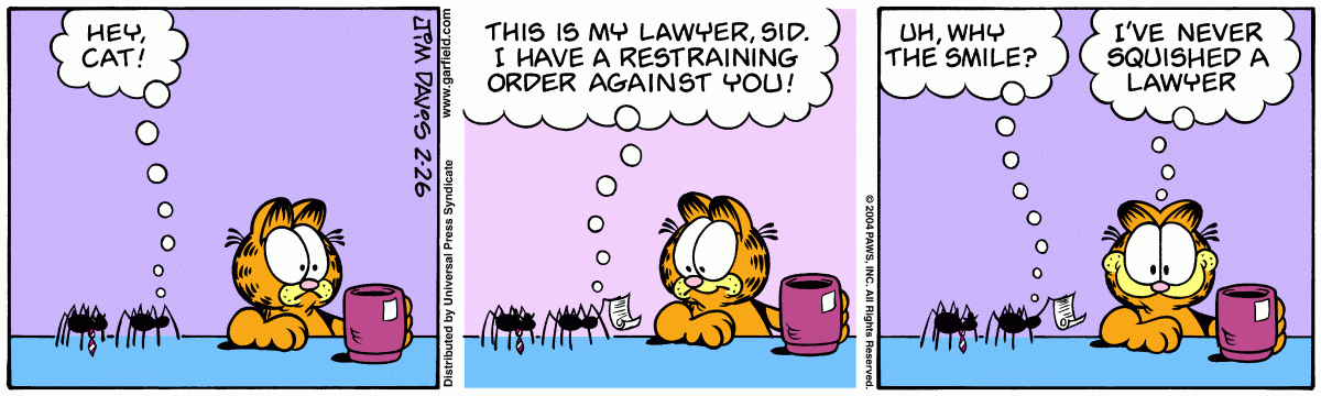Garfield, February 26, 2004