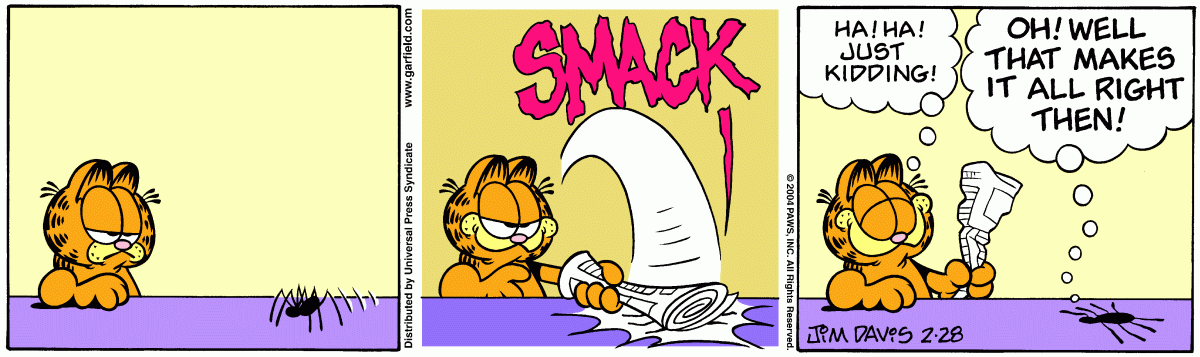 Garfield, February 28, 2004