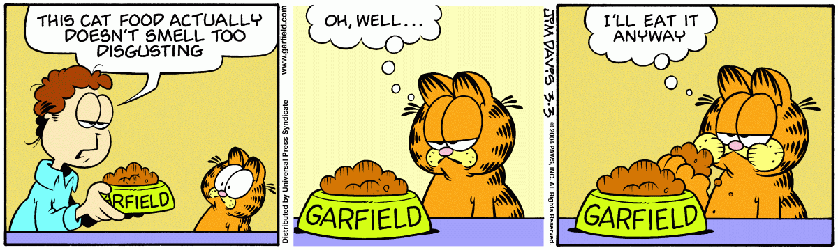 Garfield, March 3, 2004