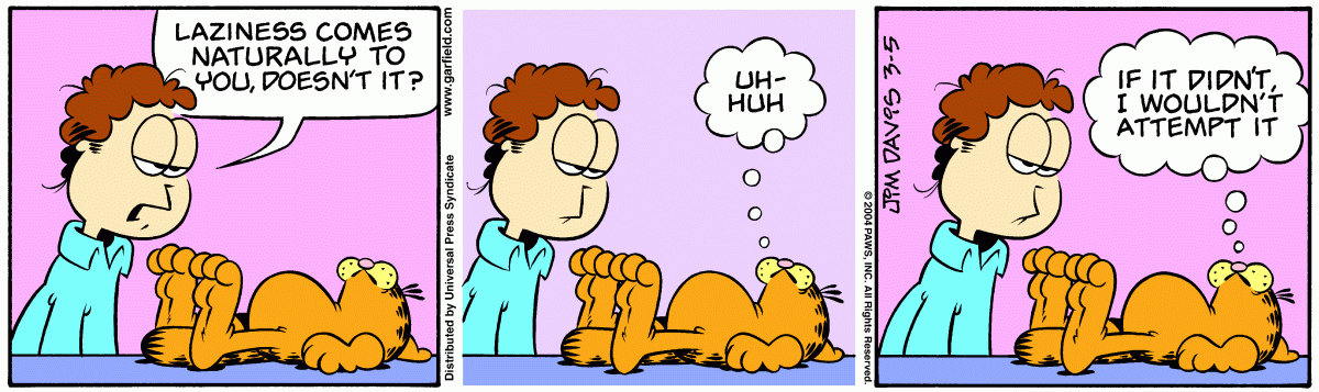 Garfield, March 5, 2004