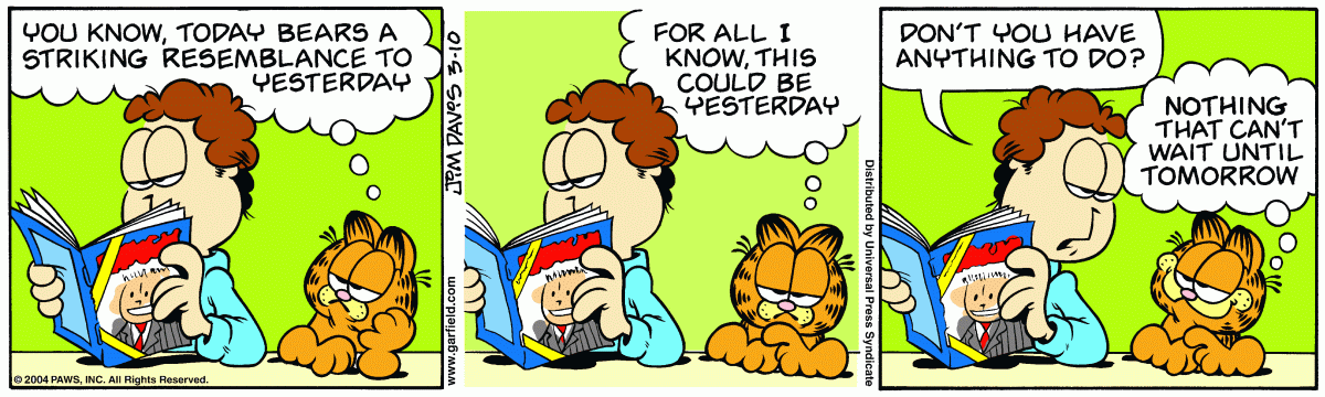 Garfield, March 10, 2004