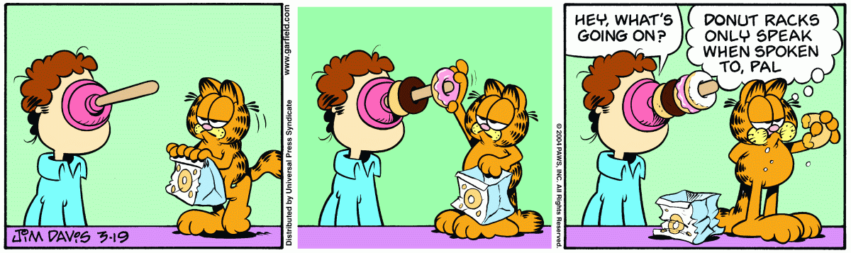 Garfield, March 19, 2004