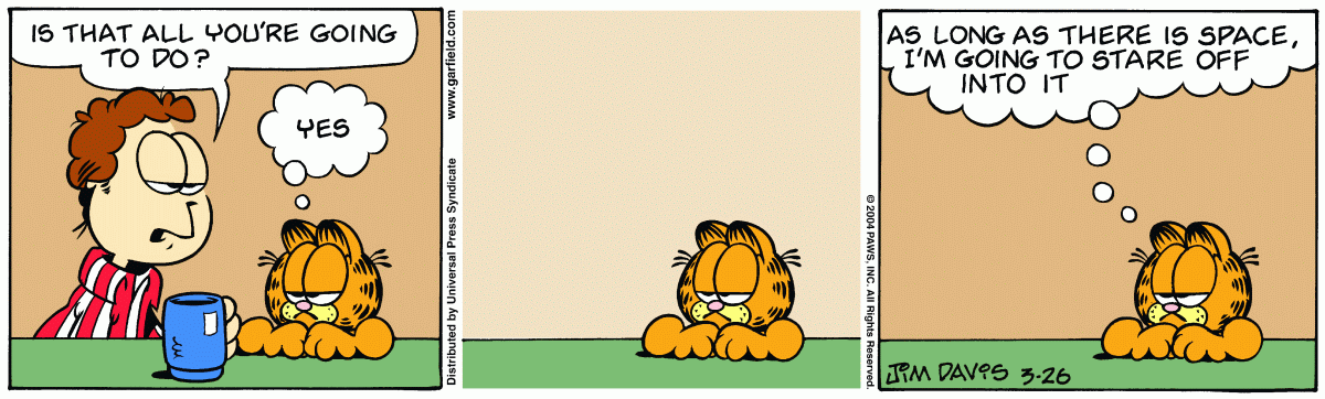 Garfield, March 26, 2004