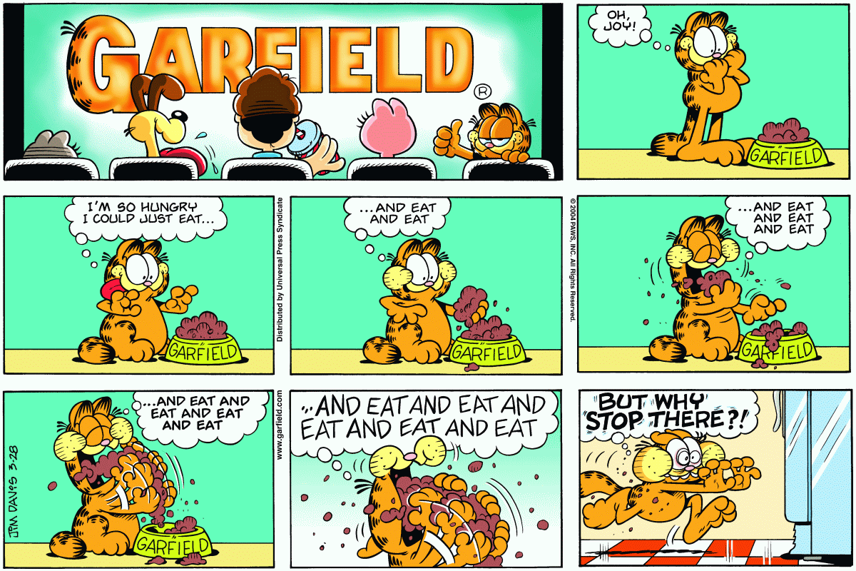 Garfield, March 28, 2004