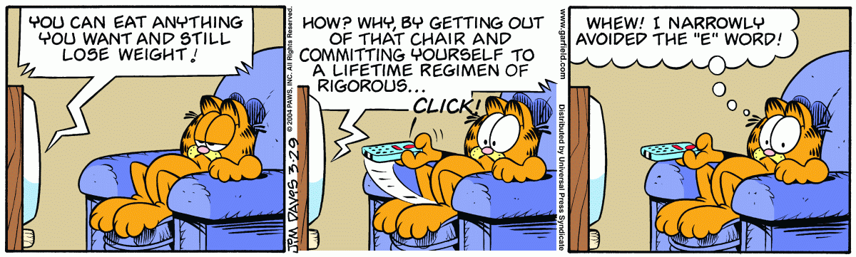 Garfield, March 29, 2004