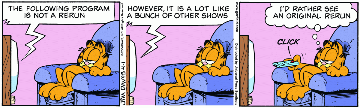 Garfield, April 1, 2004