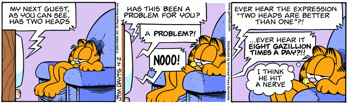 Garfield, April 2, 2004