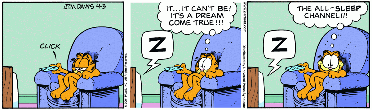 Garfield, April 3, 2004
