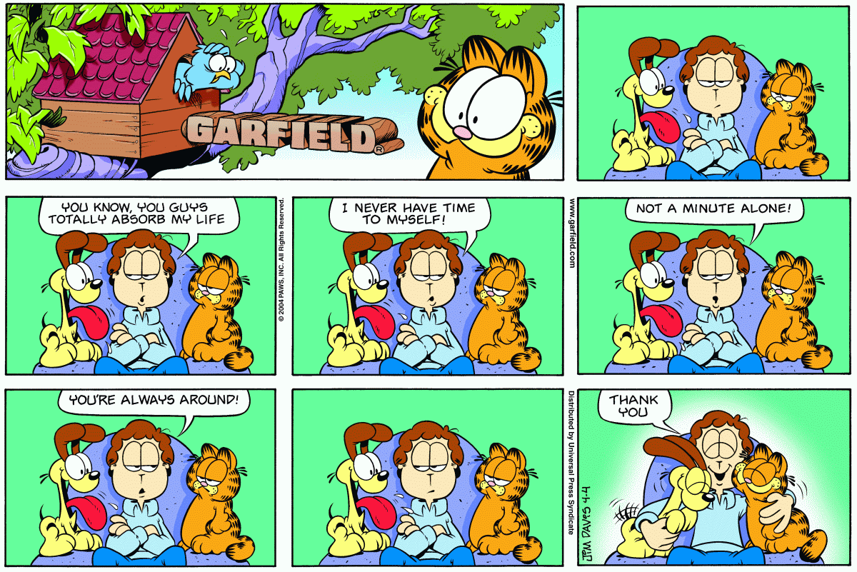 Garfield, April 4, 2004