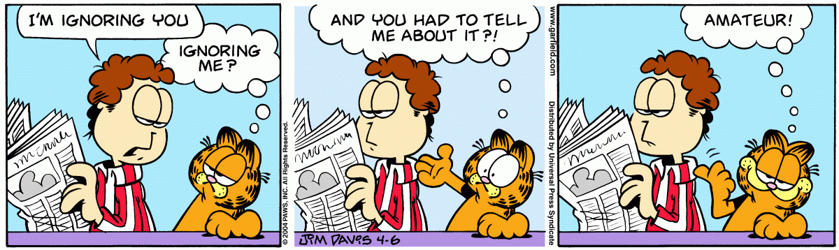 Garfield, April 6, 2004