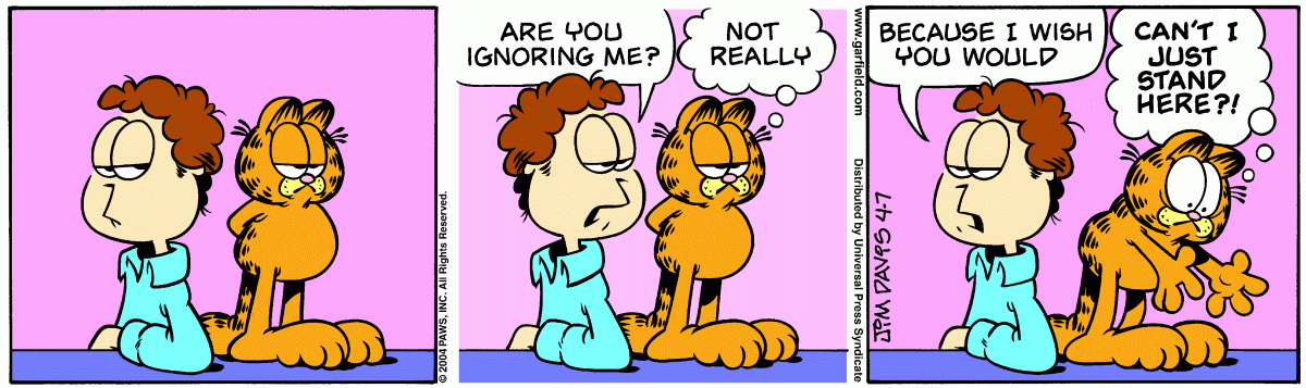 Garfield, April 7, 2004