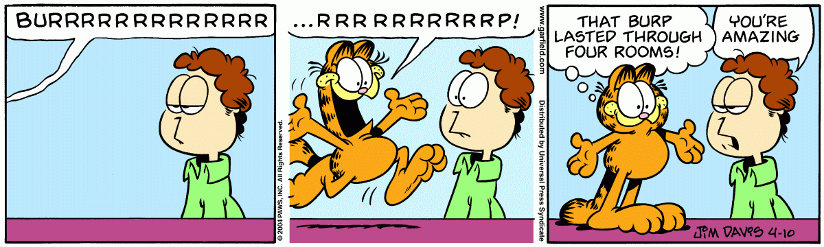 Garfield, April 10, 2004