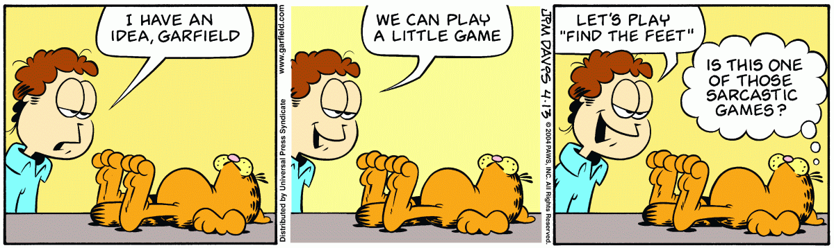 Garfield, April 13, 2004
