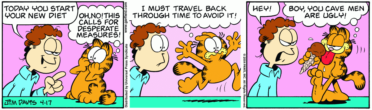 Garfield, April 17, 2004