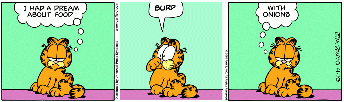 Garfield, April 19, 2004