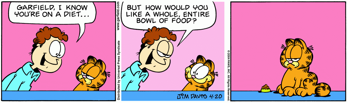 Garfield, April 20, 2004