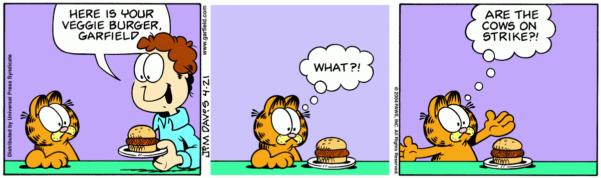 Garfield, April 21, 2004
