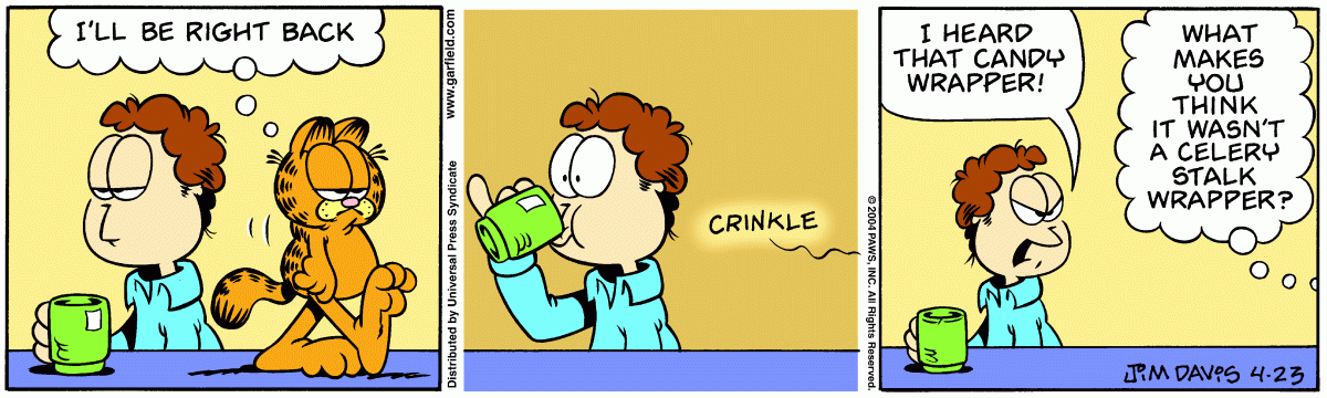 Garfield, April 23, 2004