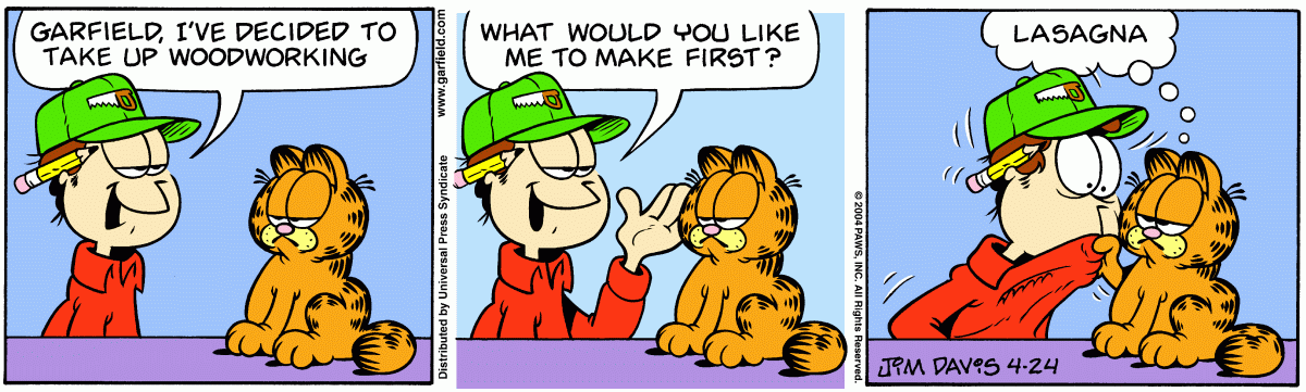 Garfield, April 24, 2004