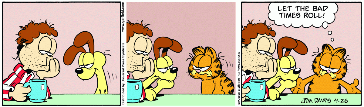 Garfield comic strip for Monday, April 26, 2004