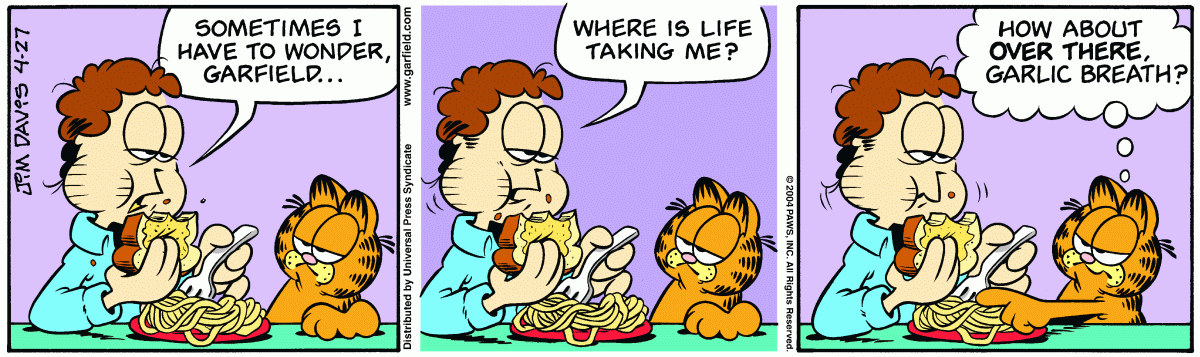 Garfield, April 27, 2004