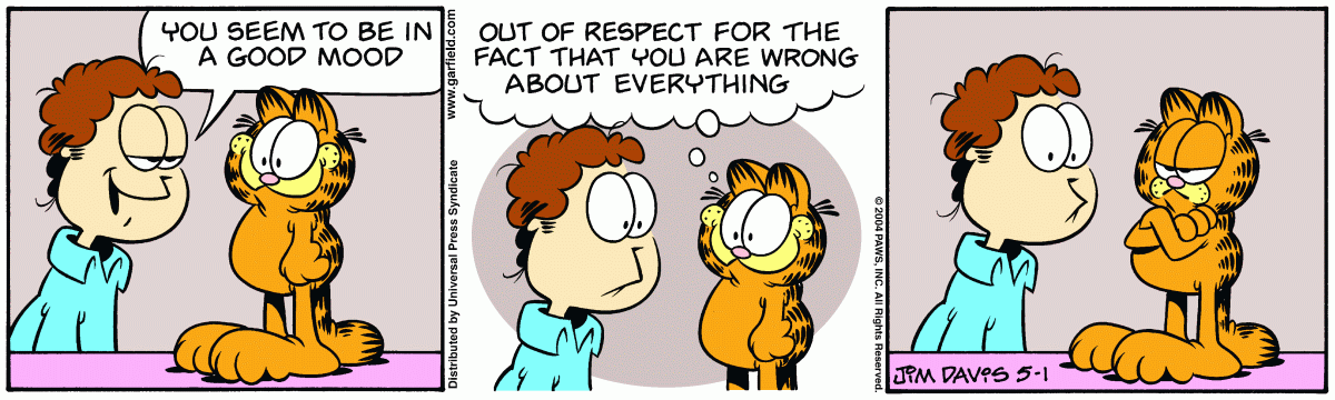 Garfield, May 1, 2004