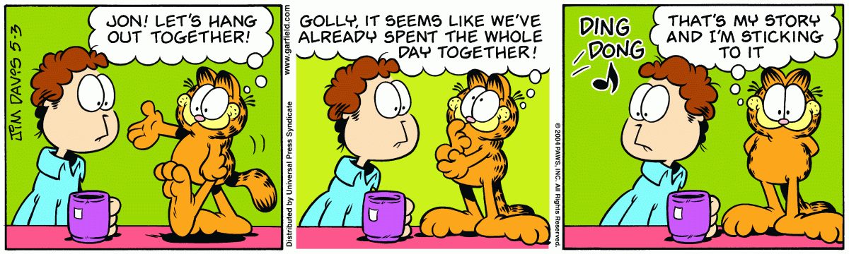 Garfield, May 3, 2004