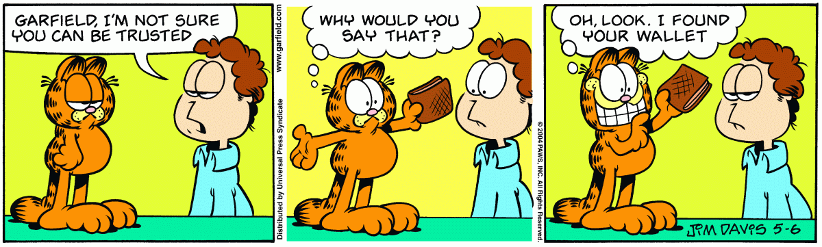 Garfield, May 6, 2004