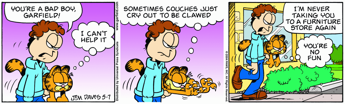 Garfield, May 7, 2004