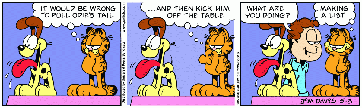 Garfield, May 8, 2004