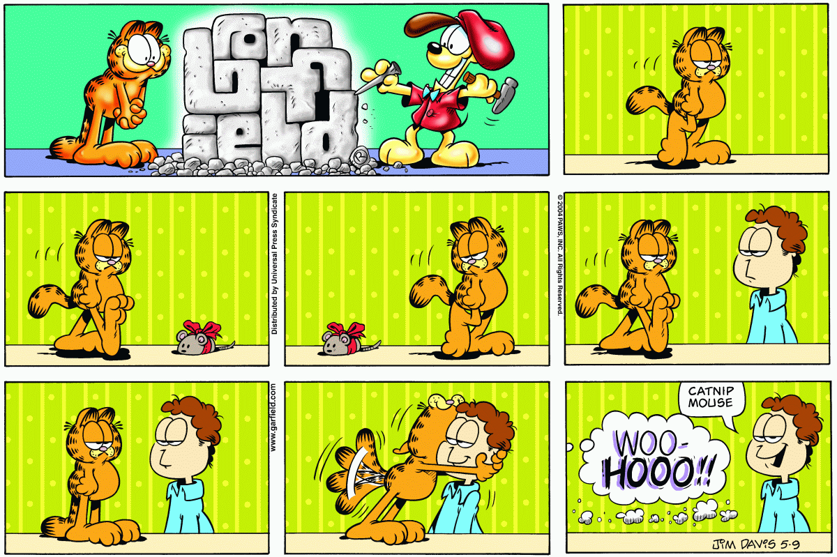 Garfield comic strip for Sunday, May 9, 2004