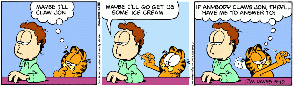 Garfield, May 10, 2004